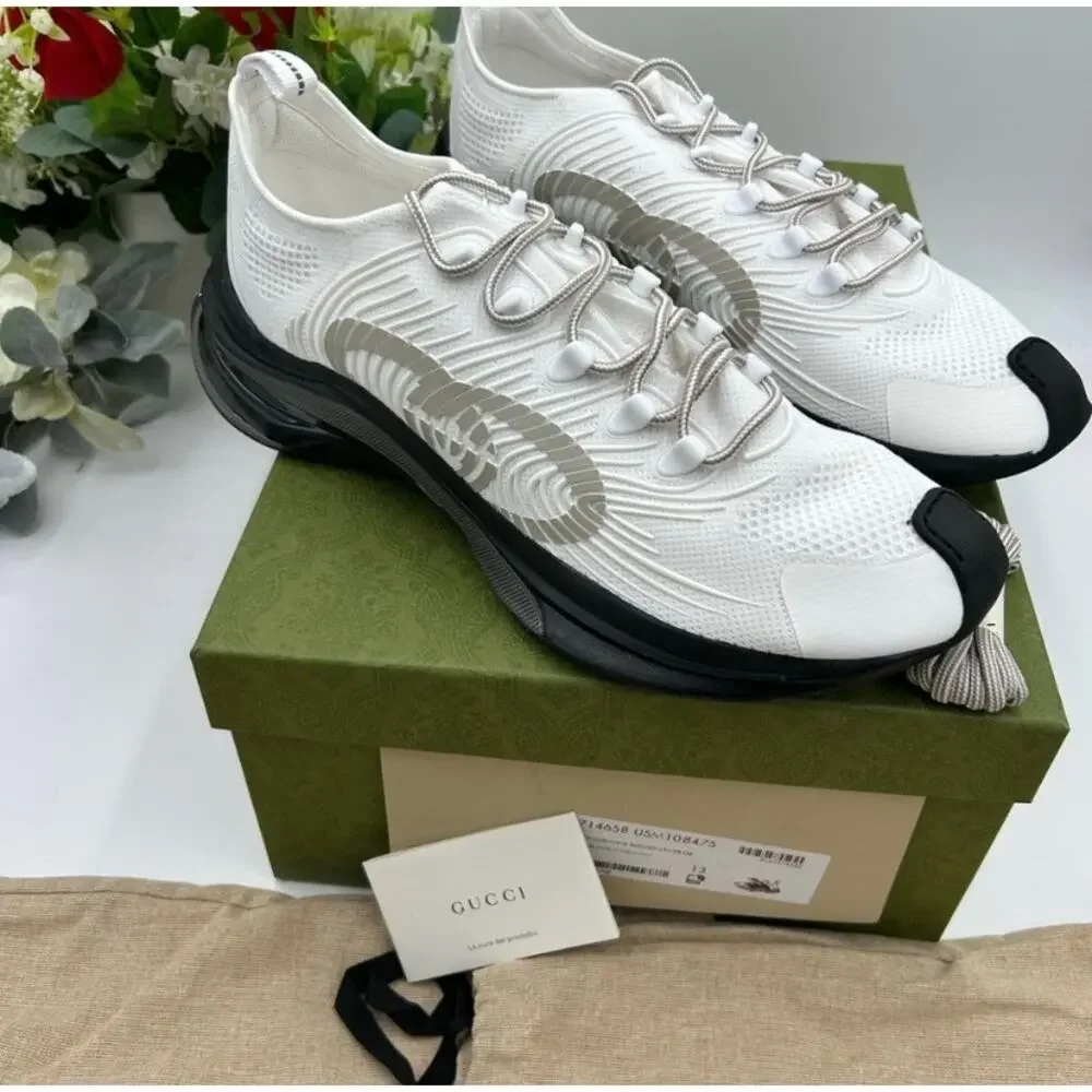 Men's Gucci trainer, interlocking G, sneakers size 13 made in Italy